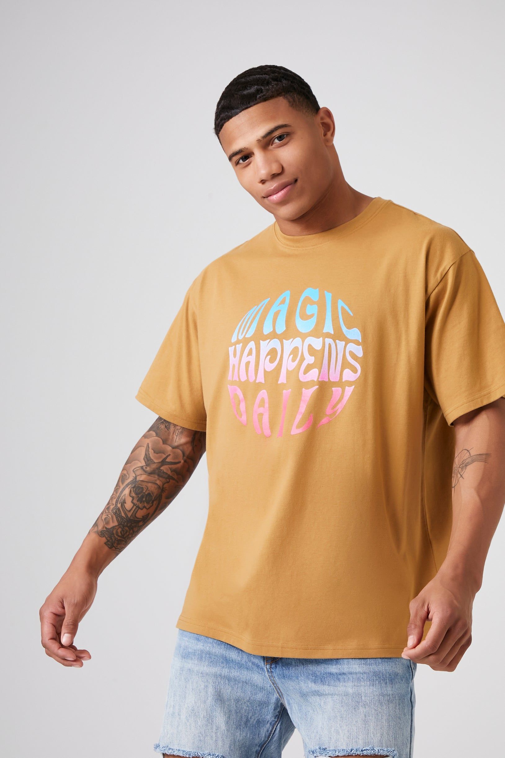 Magic Happens Graphic T-Shirt sold by Urban Planet product image thumbnail 2