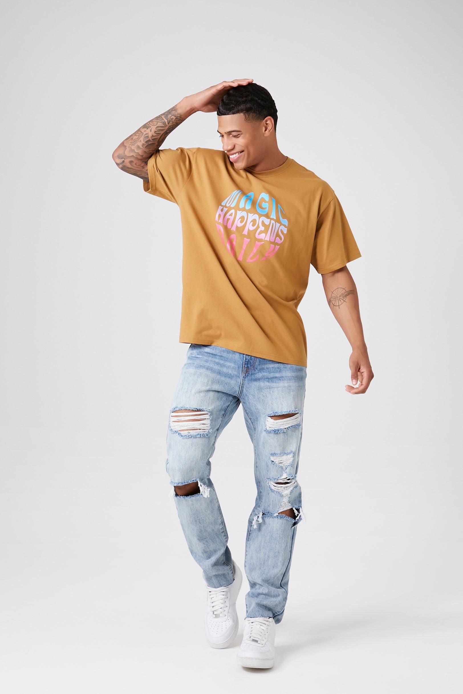 Magic Happens Graphic T-Shirt sold by Urban Planet product image thumbnail 5