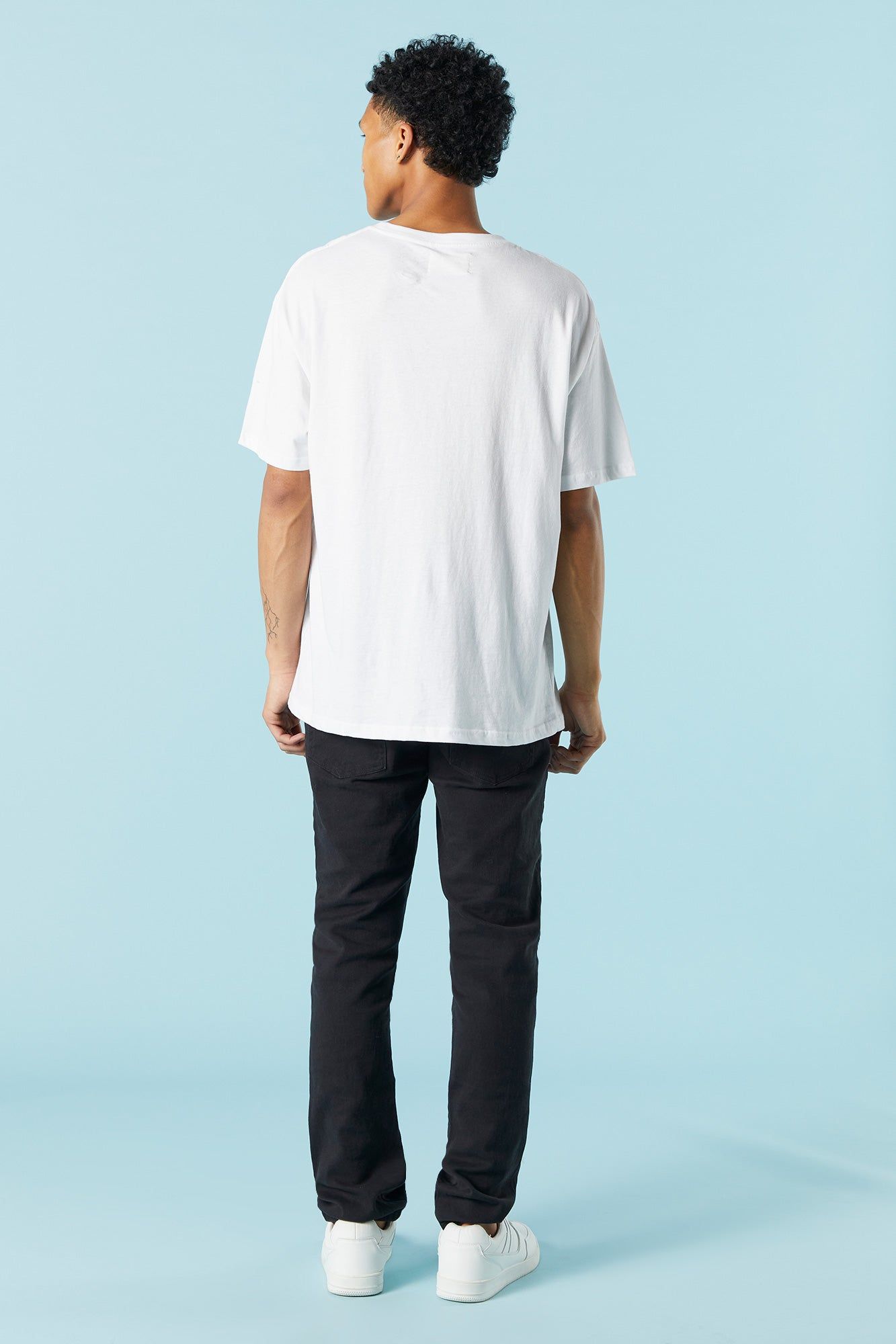 Black Wash Denim Slim Jean sold by Urban Planet product image thumbnail 3