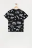 T-shirt noir à imprimé graffitis pour garçon sold by Urban Planet