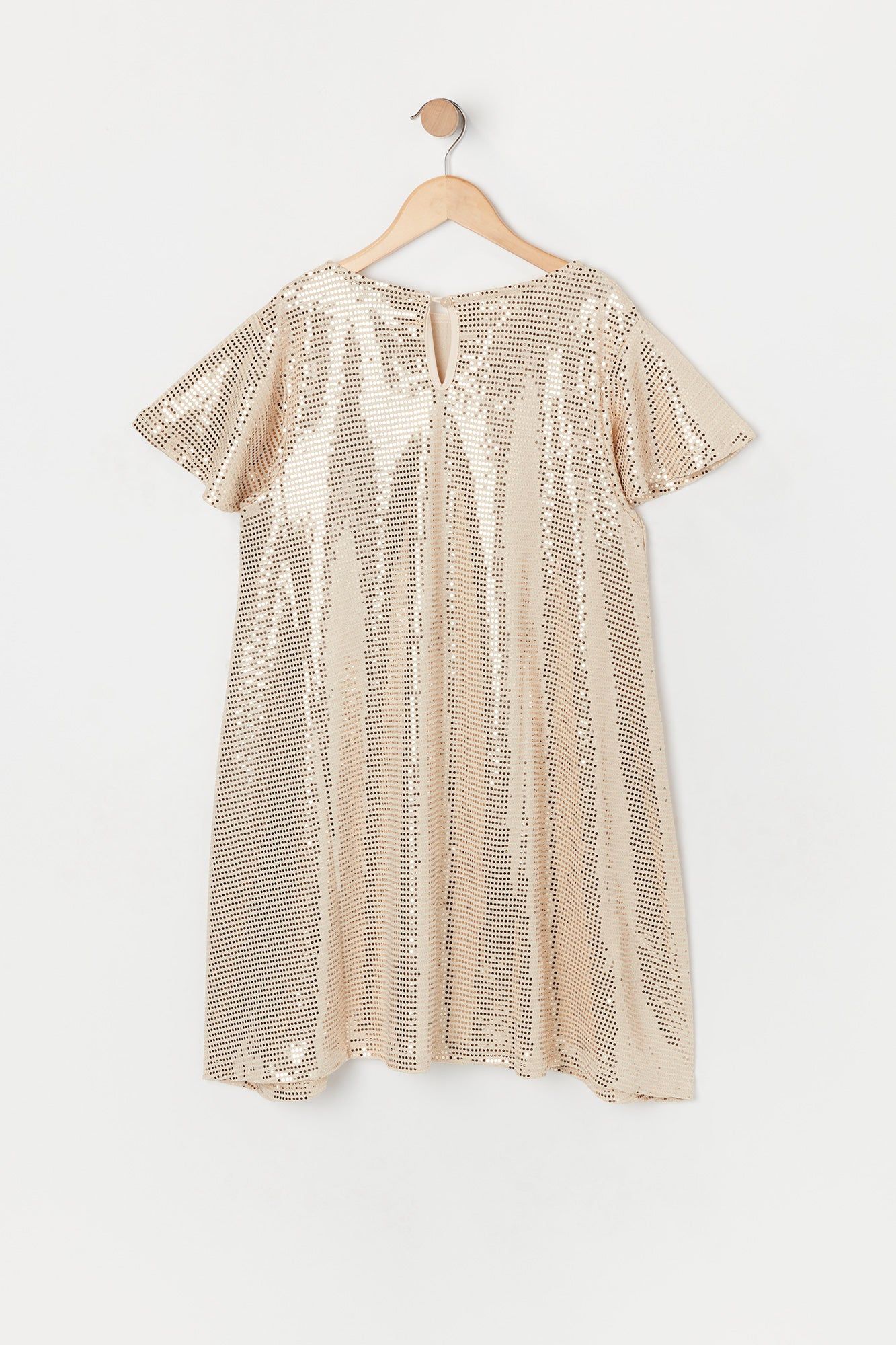 Girls Sequin Short Sleeve Dress sold by Urban Planet product image thumbnail 4