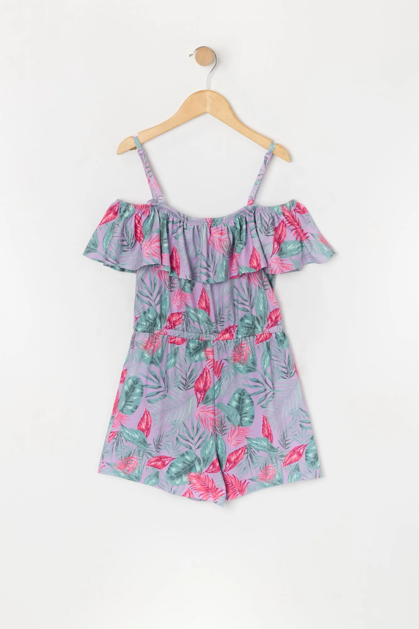 Combi-short à épaules dénudées avec motif de feuilles pour fille sold by Urban Planet product image thumbnail 4