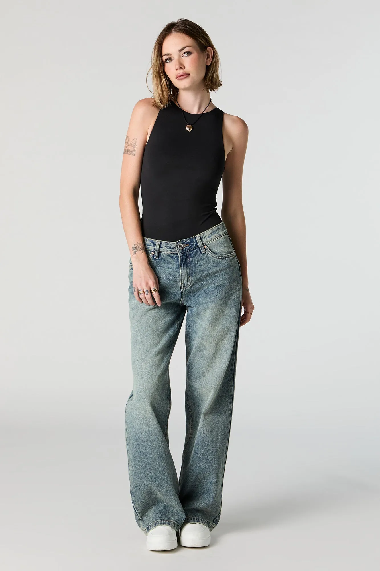 Contour High Neck Tank Bodysuit sold by Urban Planet product image thumbnail 3