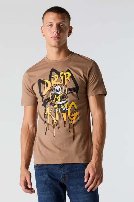 T-shirt à imprimé Drip King sold by Urban Planet