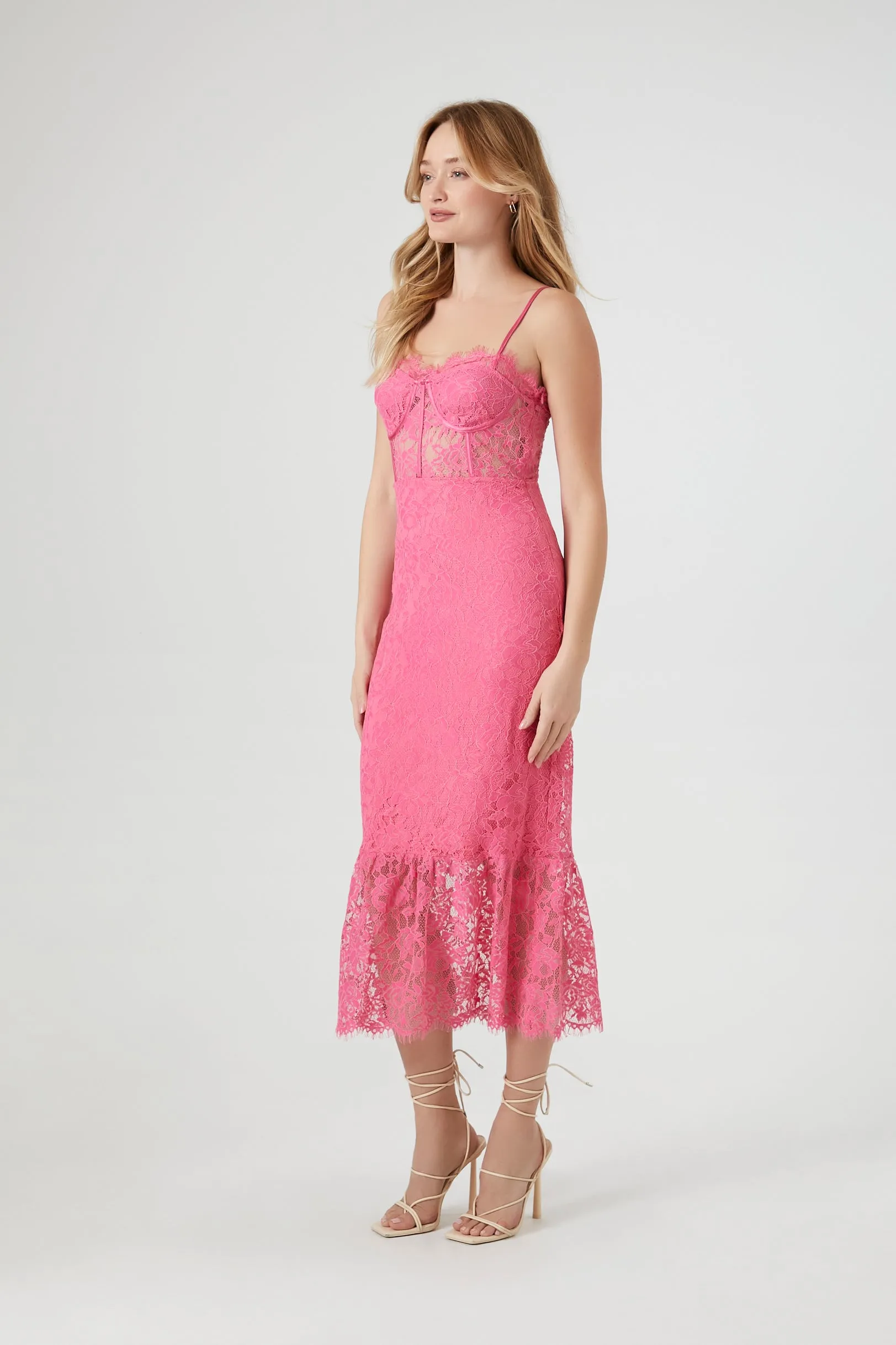 Lace Bustier Midi Dress sold by Urban Planet product image thumbnail 2