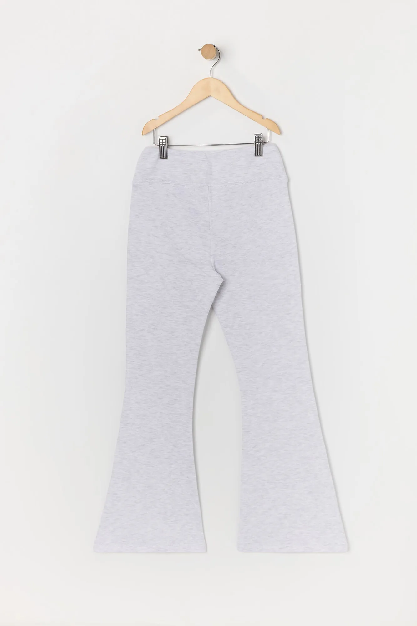 Pantalon à jambe évasée en molleton avec motif brodé Los Angeles pour file sold by Urban Planet product image thumbnail 2