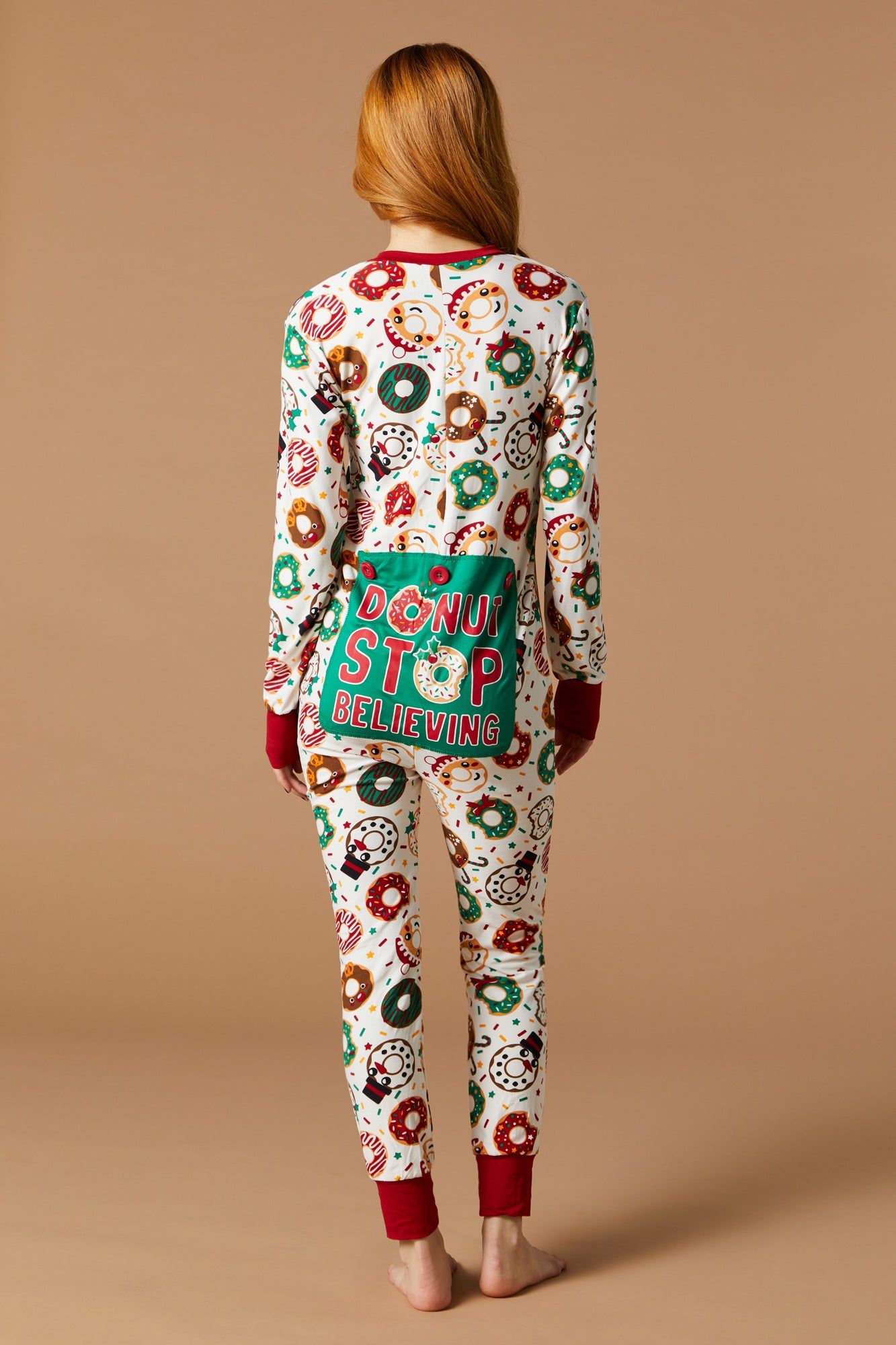 Unisex Fammy Jammies Xmas Donut Onesie sold by Urban Planet product image thumbnail 4