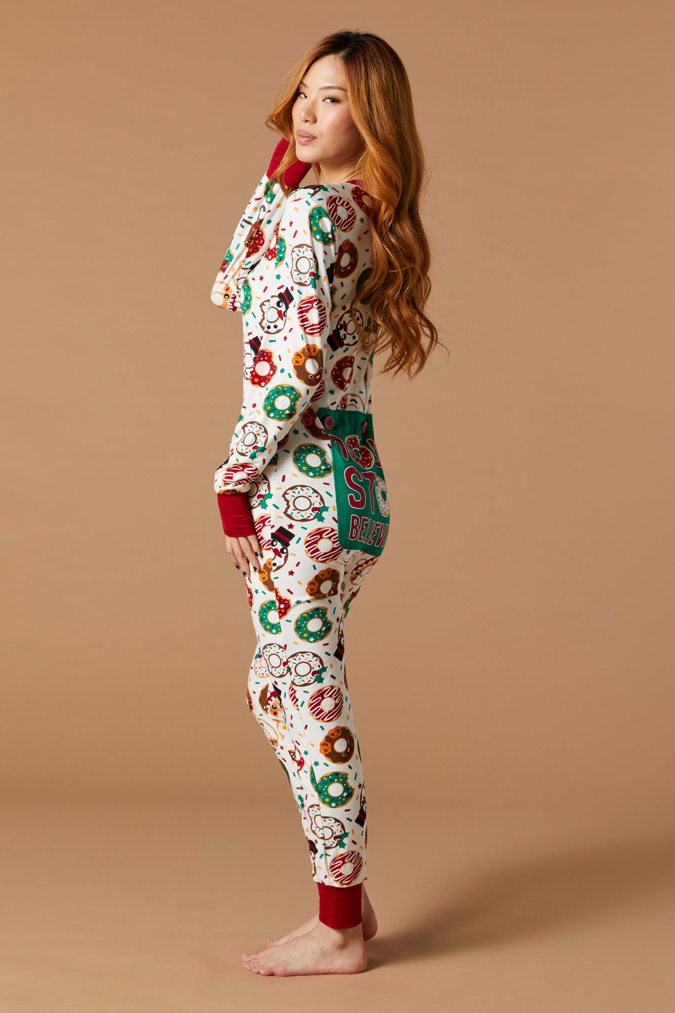 Unisex Fammy Jammies Xmas Donut Onesie sold by Urban Planet product image thumbnail 6