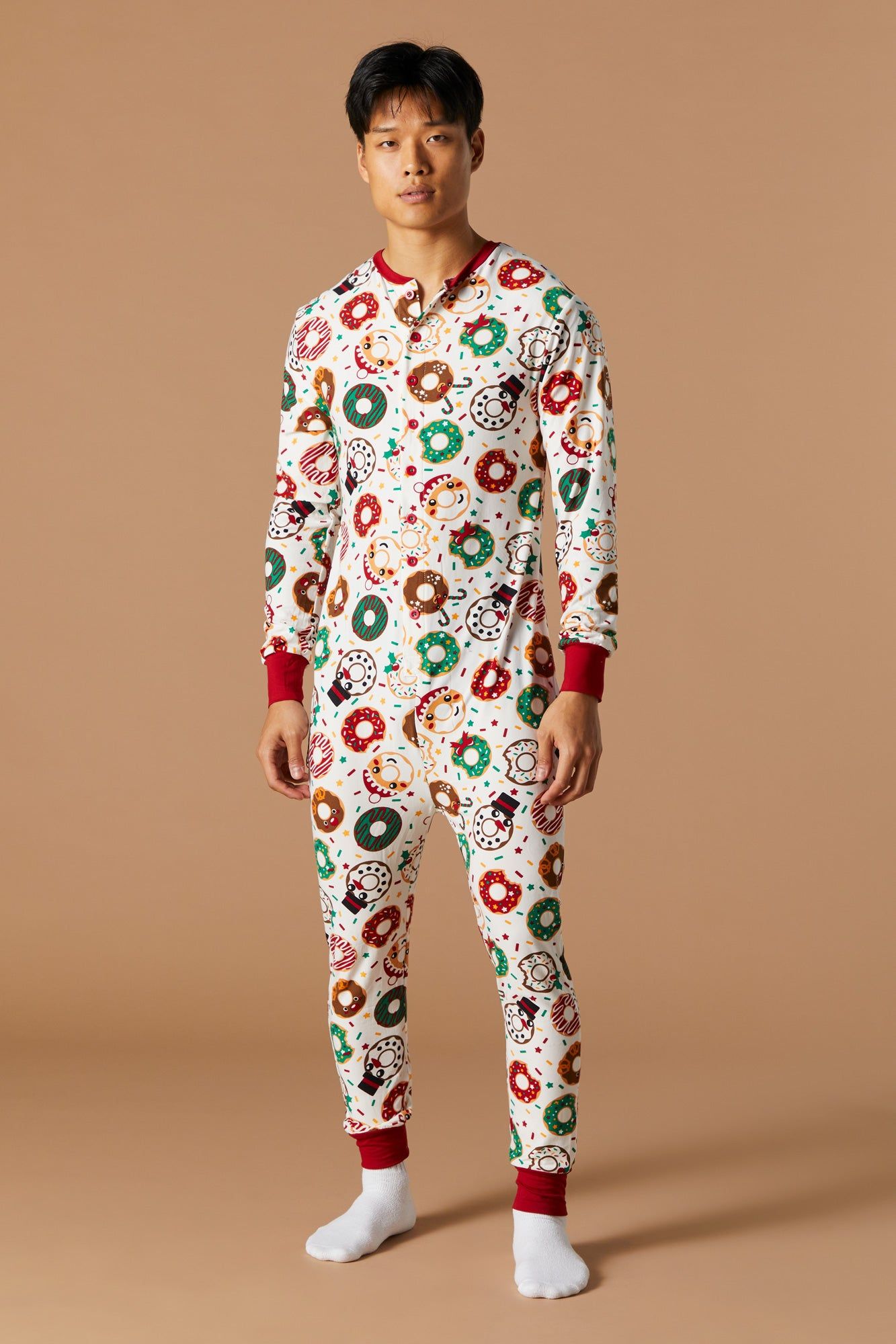 Unisex Fammy Jammies Xmas Donut Onesie sold by Urban Planet