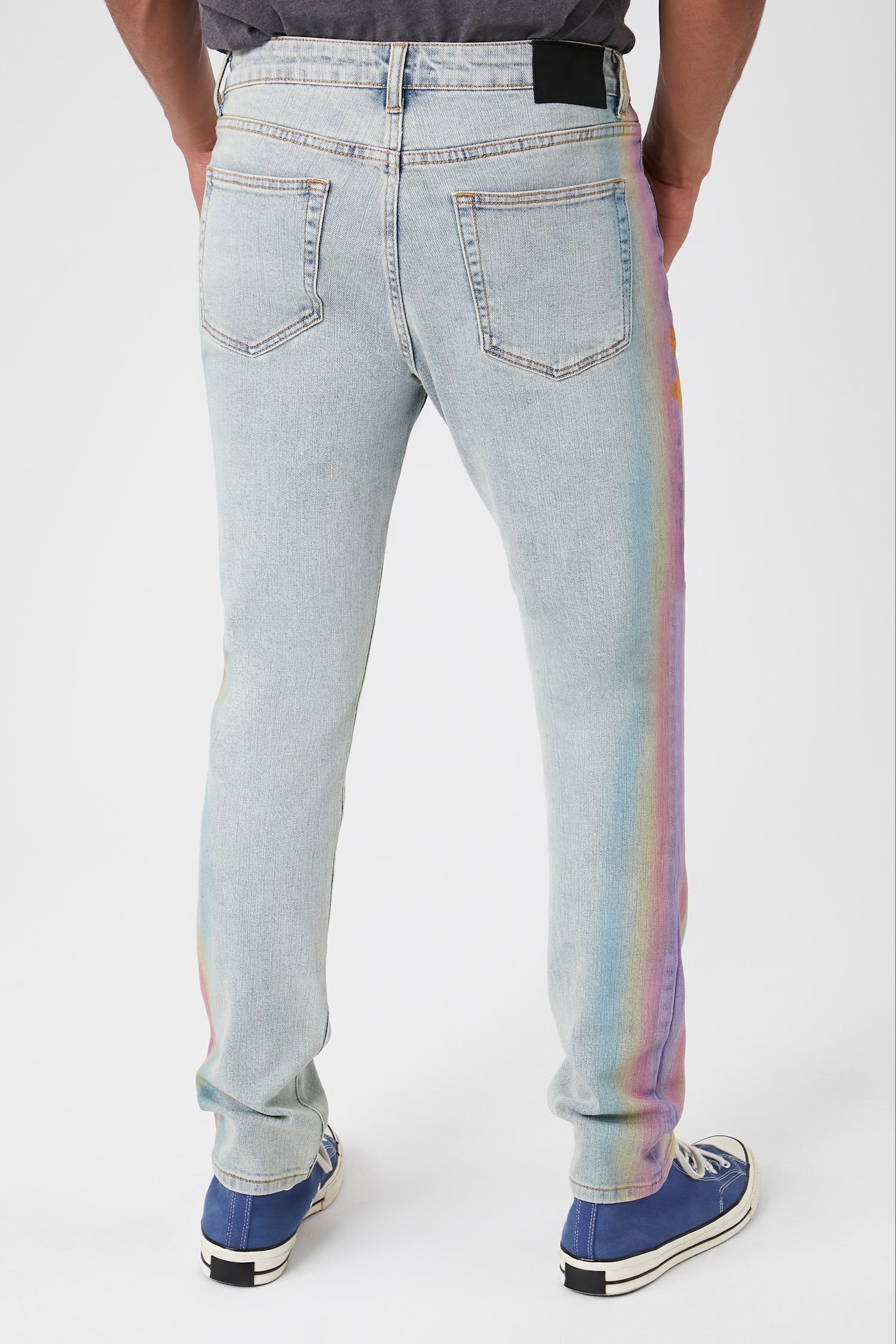 Flower Graphic Slim Jean sold by Urban Planet product image thumbnail 3