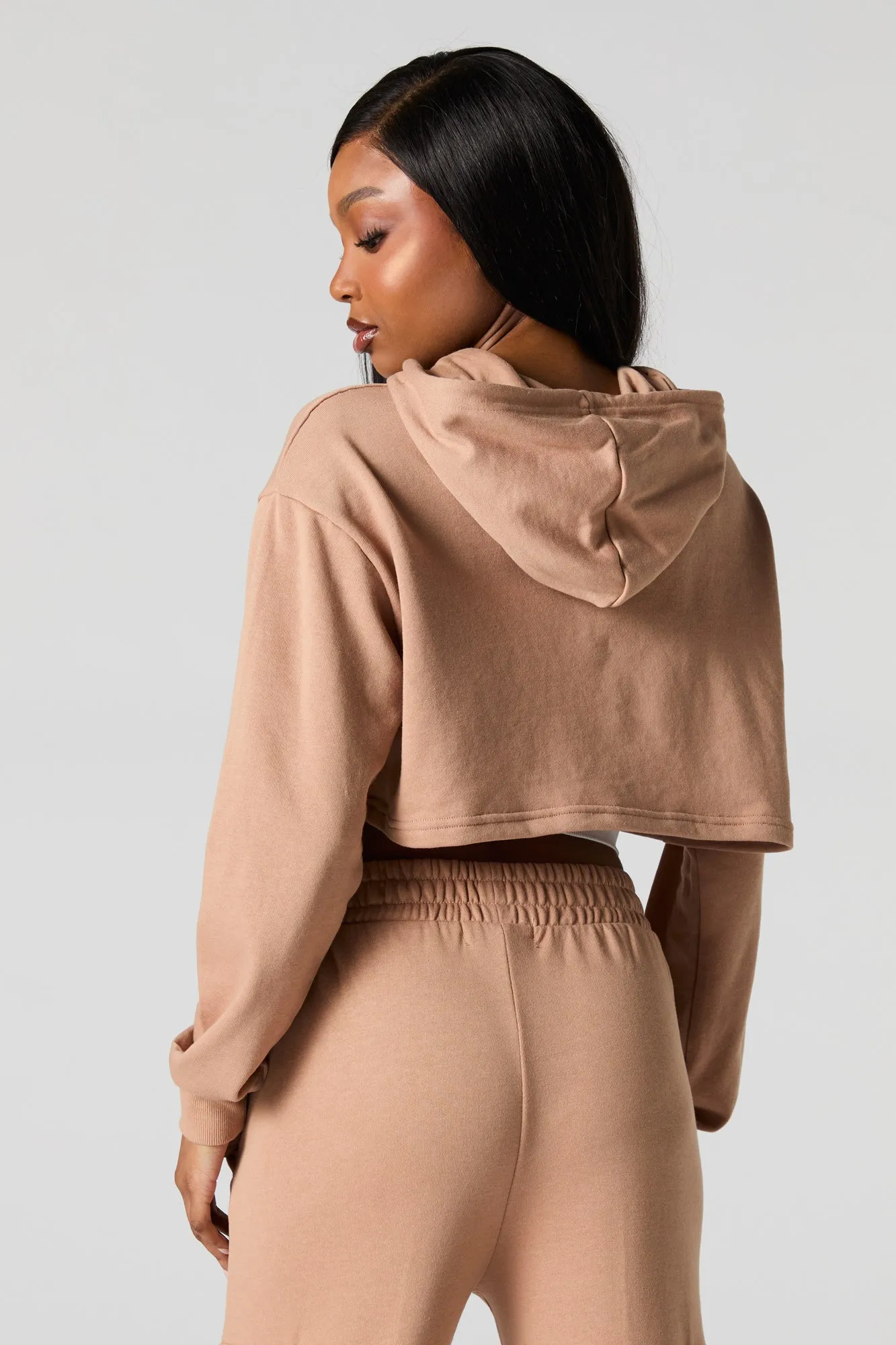 Drawstring Cropped Hoodie sold by Urban Planet product image thumbnail 2