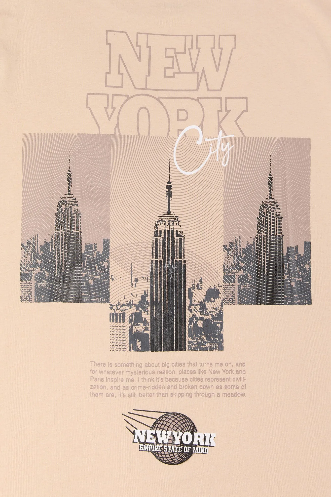 New York City Graphic T-Shirt sold by Urban Planet product image thumbnail 4