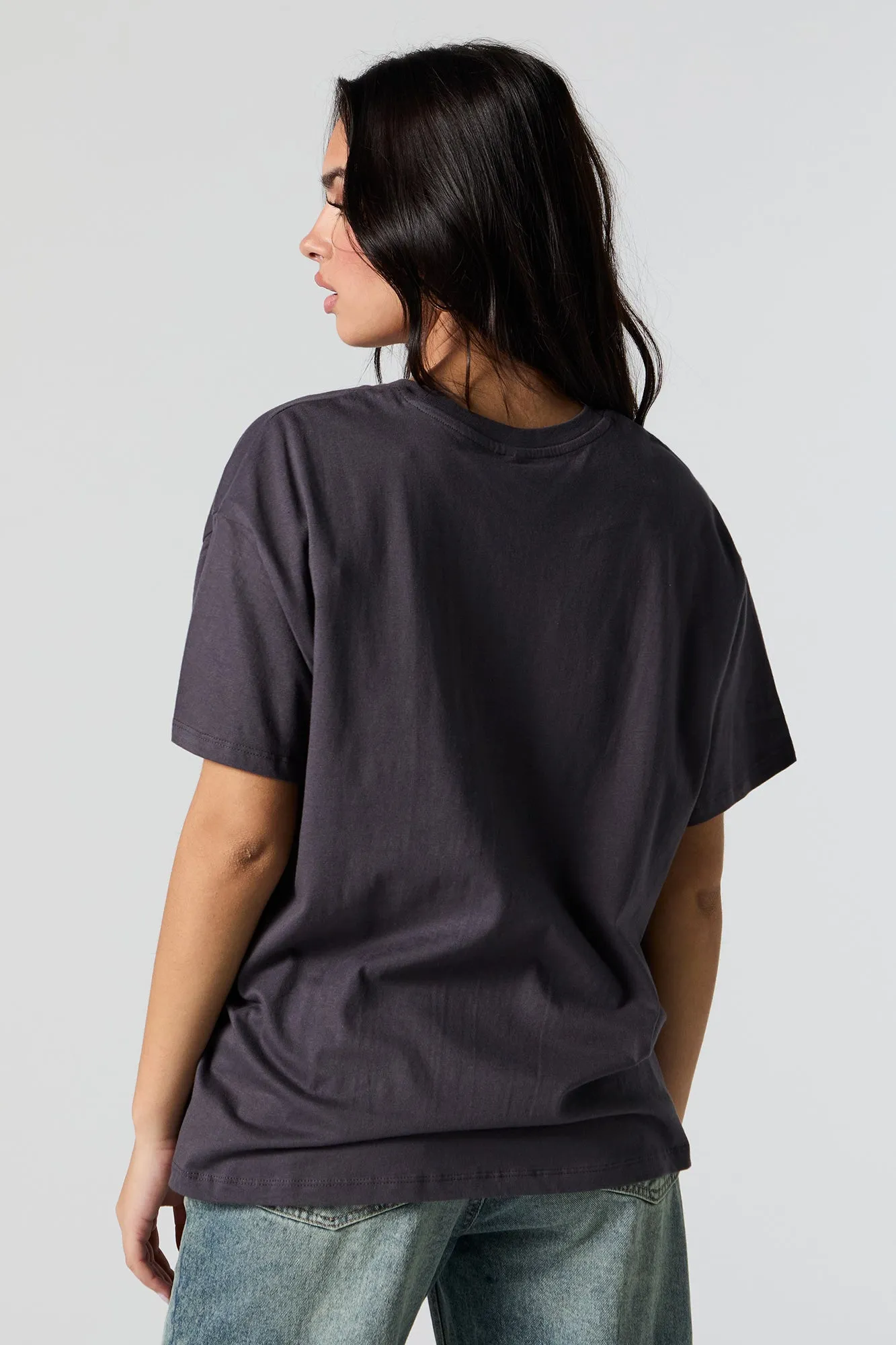 Guns & Roses Graphic Boyfriend T-Shirt sold by Urban Planet product image thumbnail 4