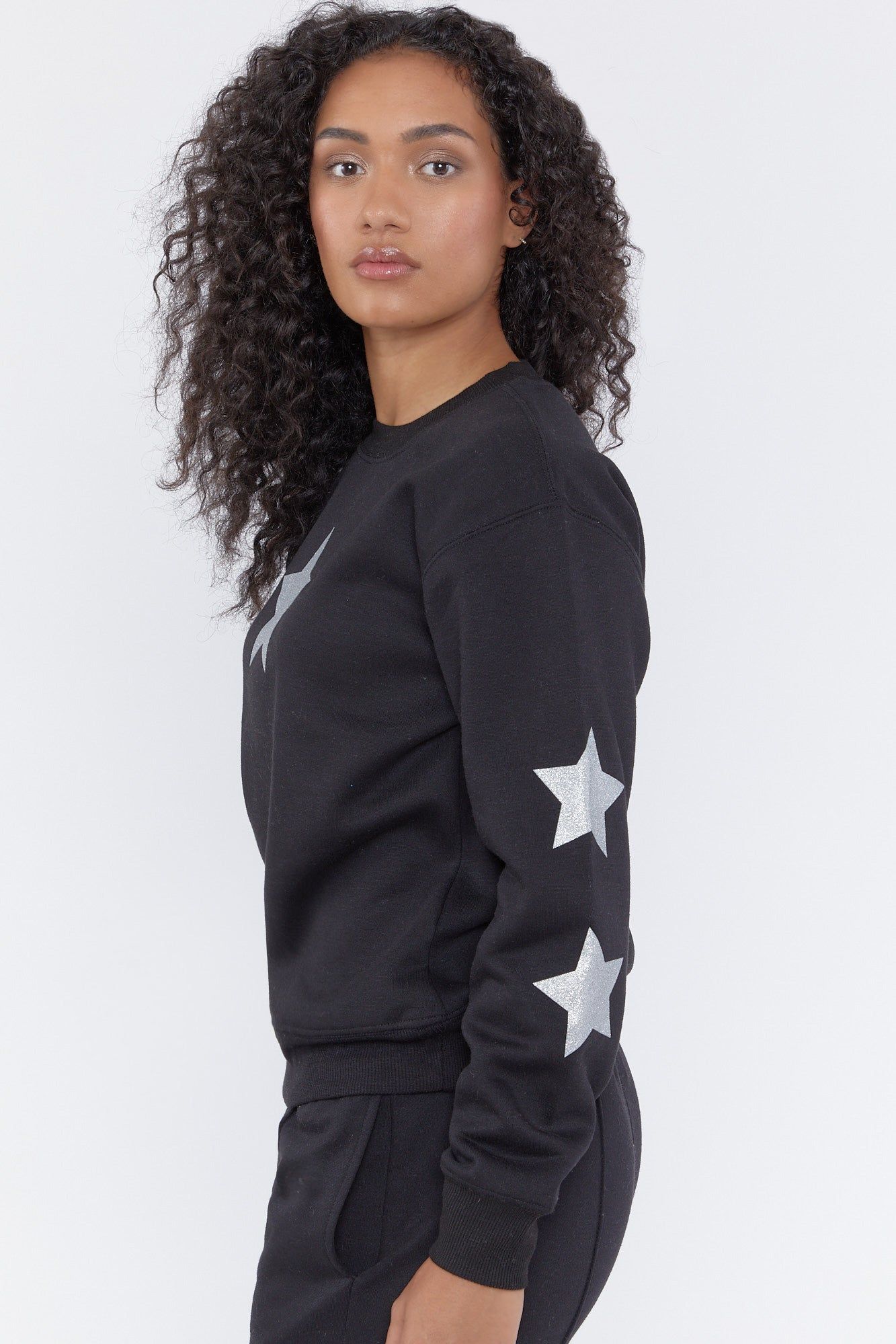 Star Printed Fleece Sweatshirt sold by Urban Planet product image thumbnail 3
