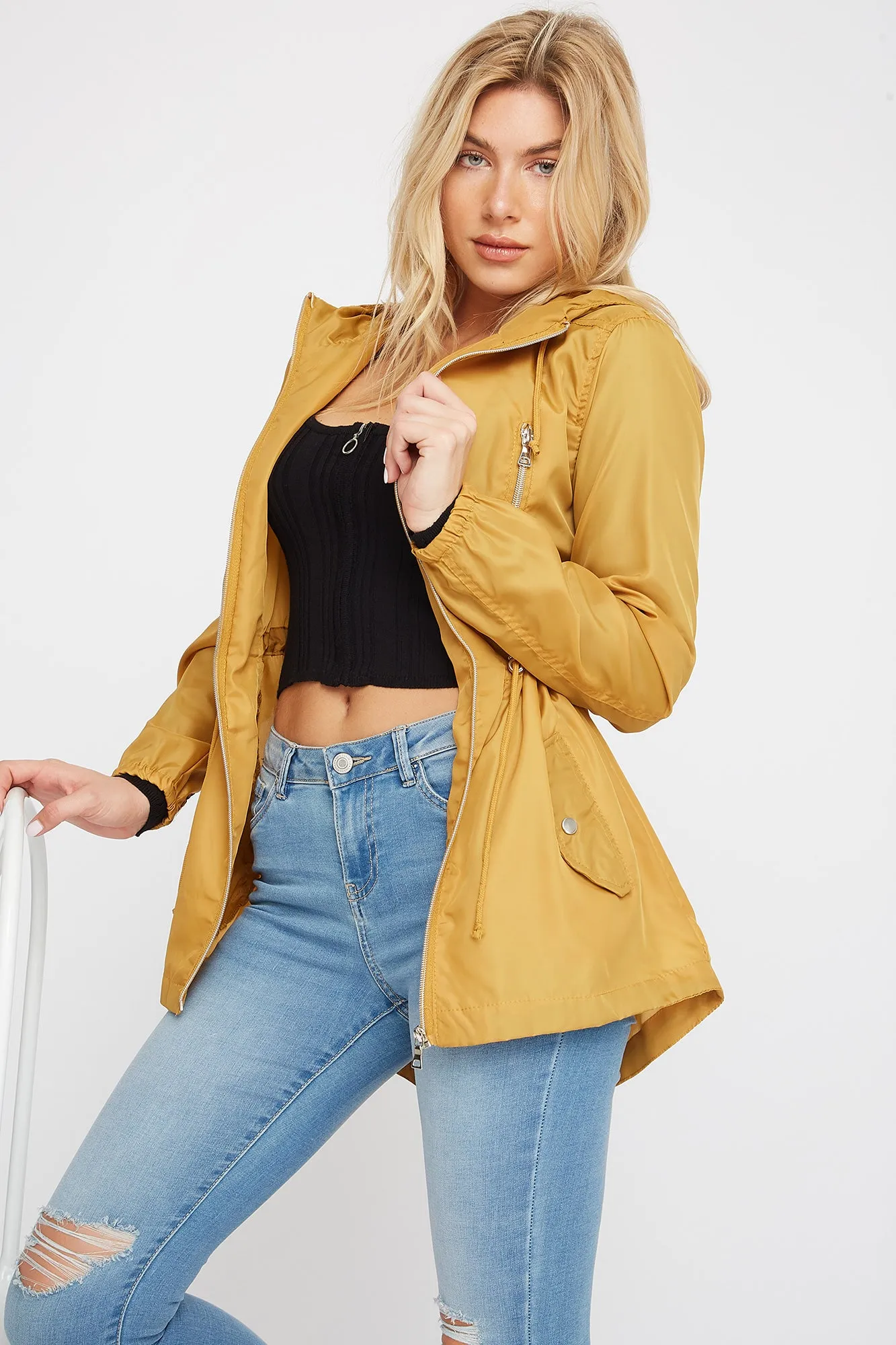 Anorak Zip-Up Hooded Windbreaker sold by Urban Planet