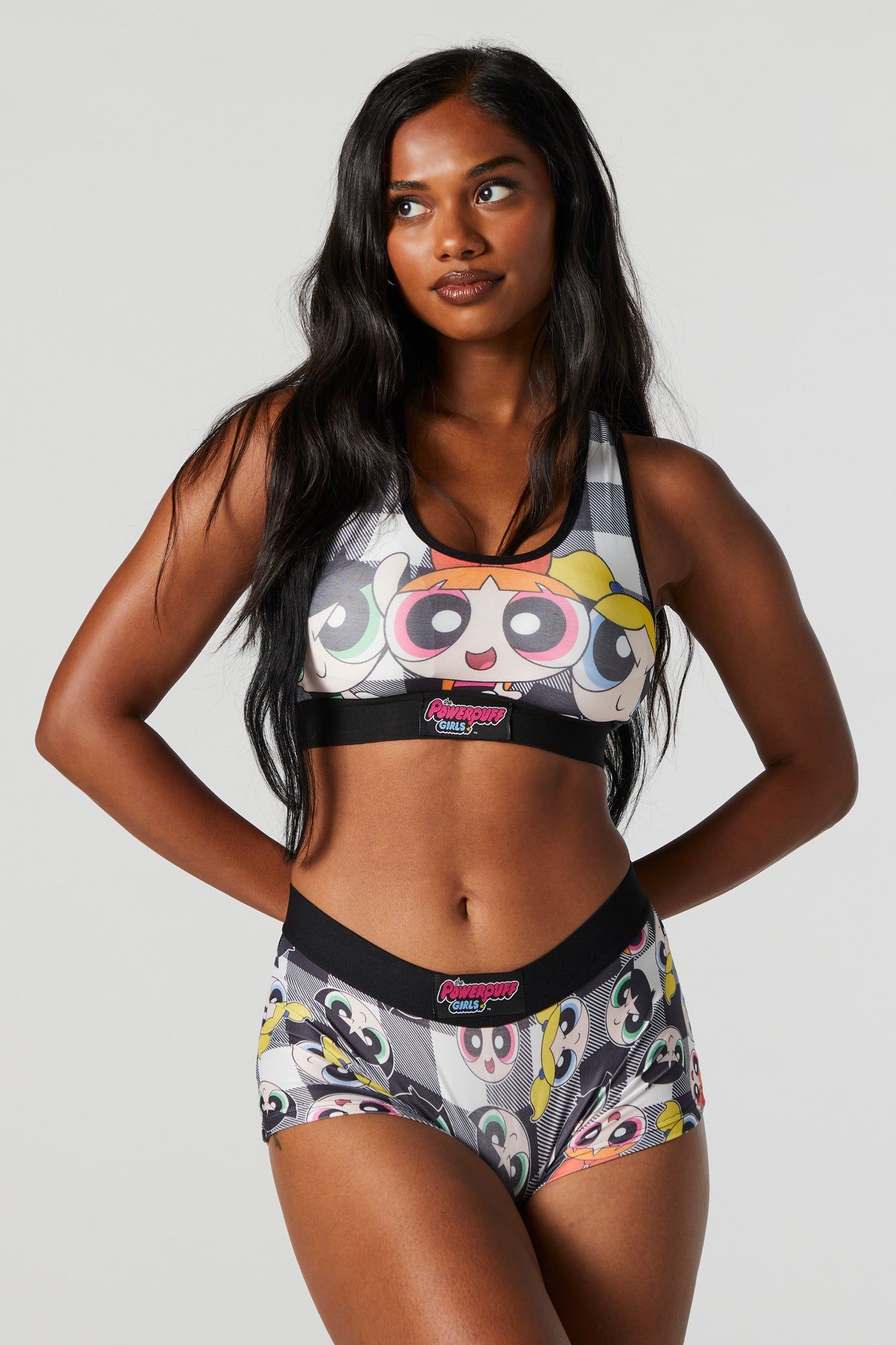 Powerpuff Girls Sports Bra and Boy Short Set sold by Urban Planet
