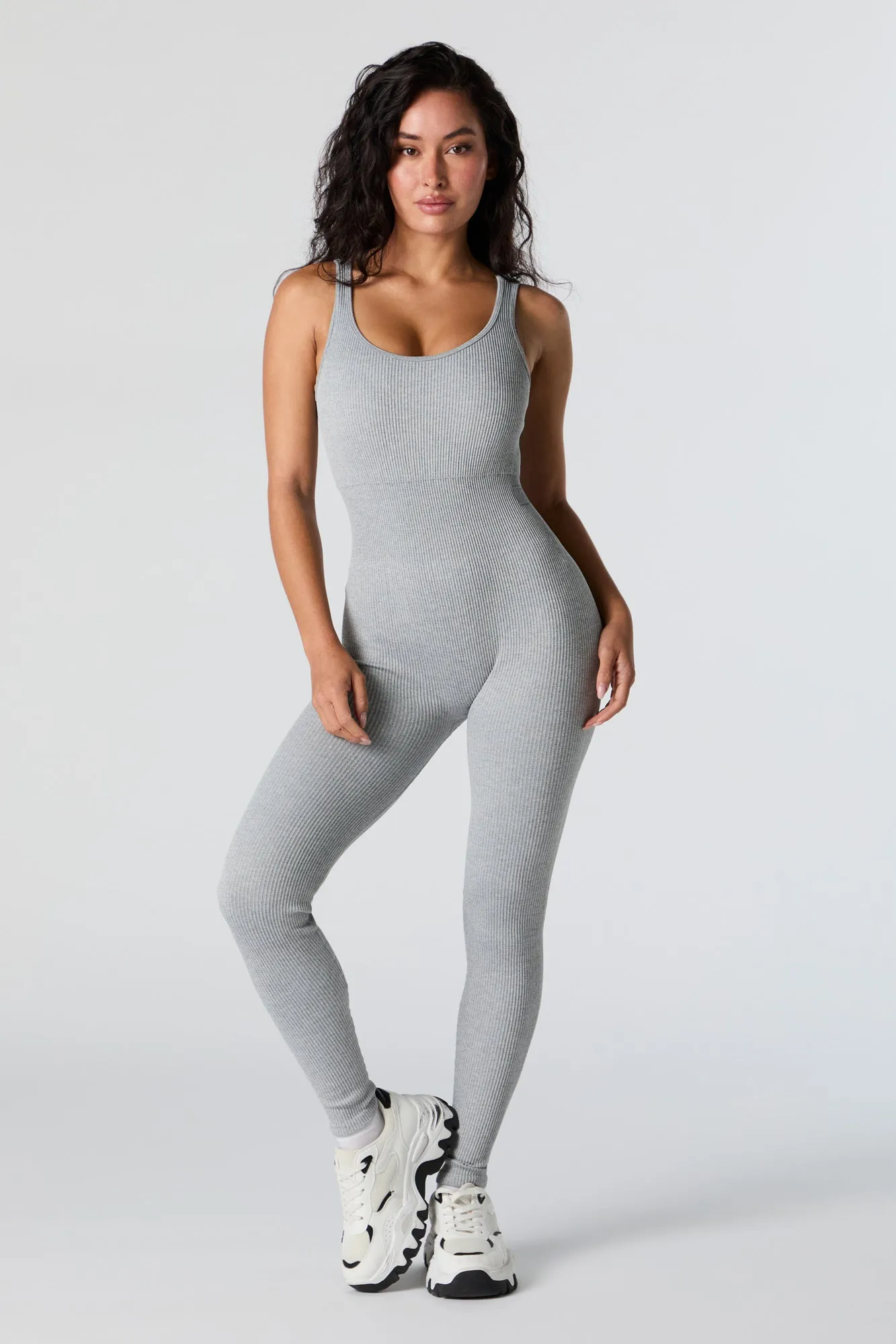 Sommer Ray Active Seamless Ribbed Jumpsuit sold by Urban Planet