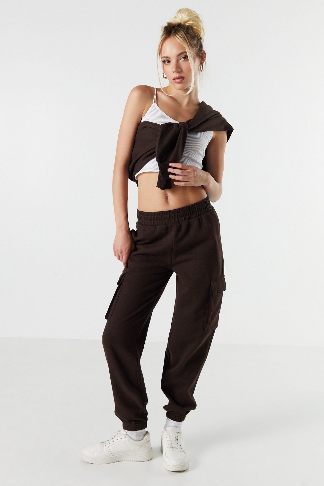 Fleece Cargo Jogger sold by Urban Planet product image thumbnail 4