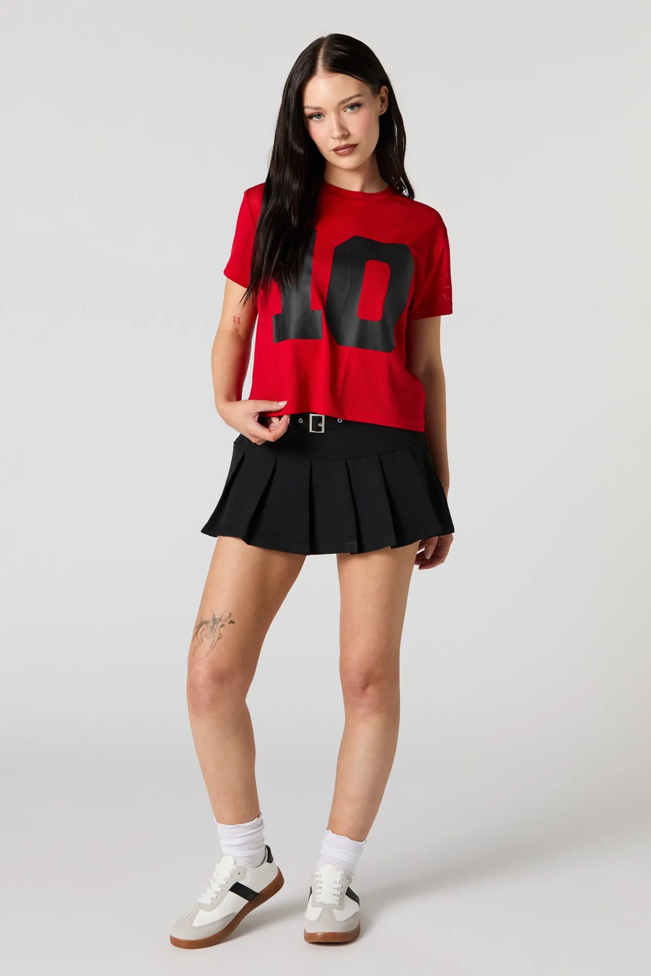 10 Graphic Mesh Cropped T-Shirt sold by Urban Planet product image thumbnail 3