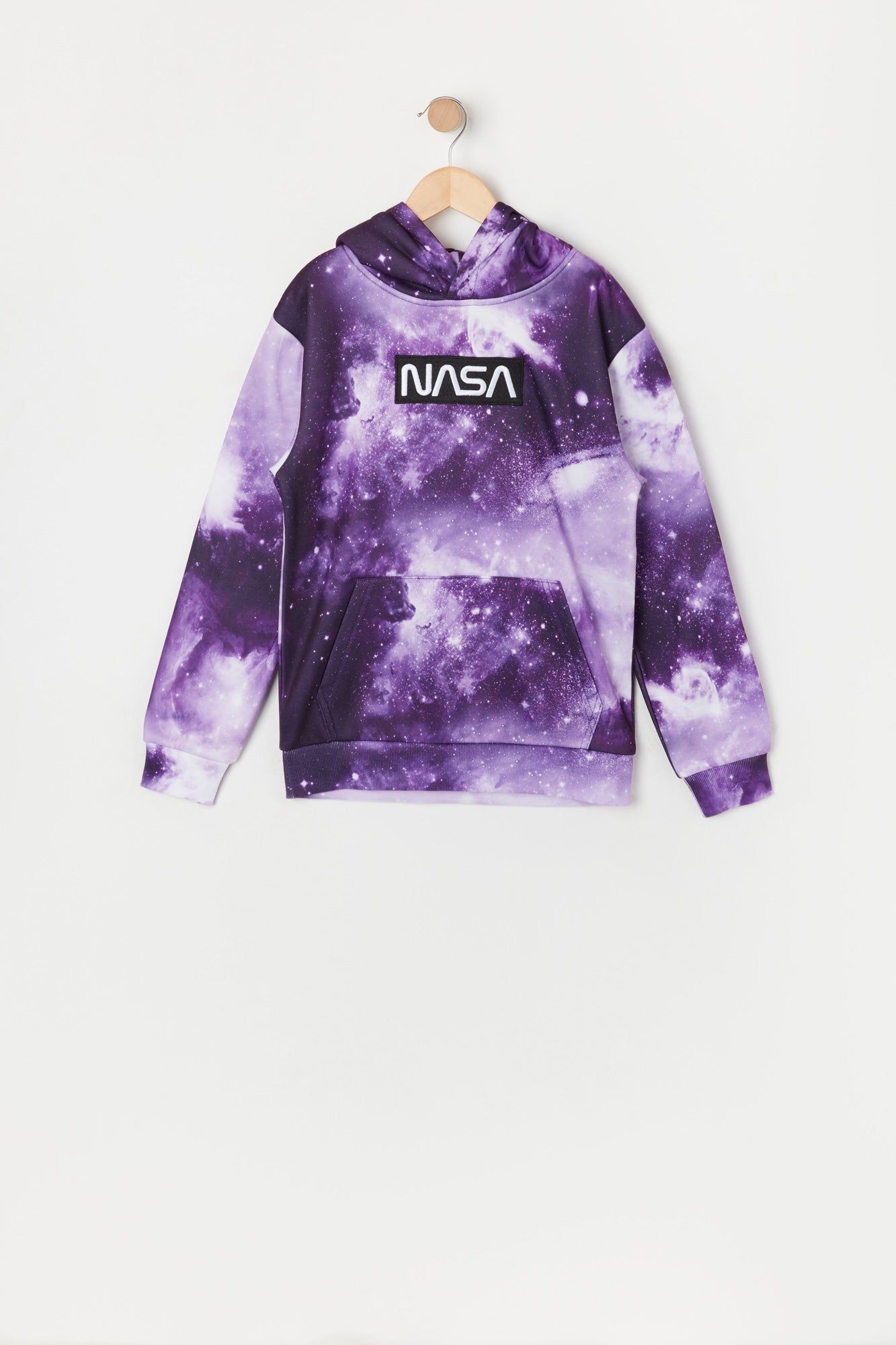 Boys NASA Galaxy Print Hoodie sold by Urban Planet