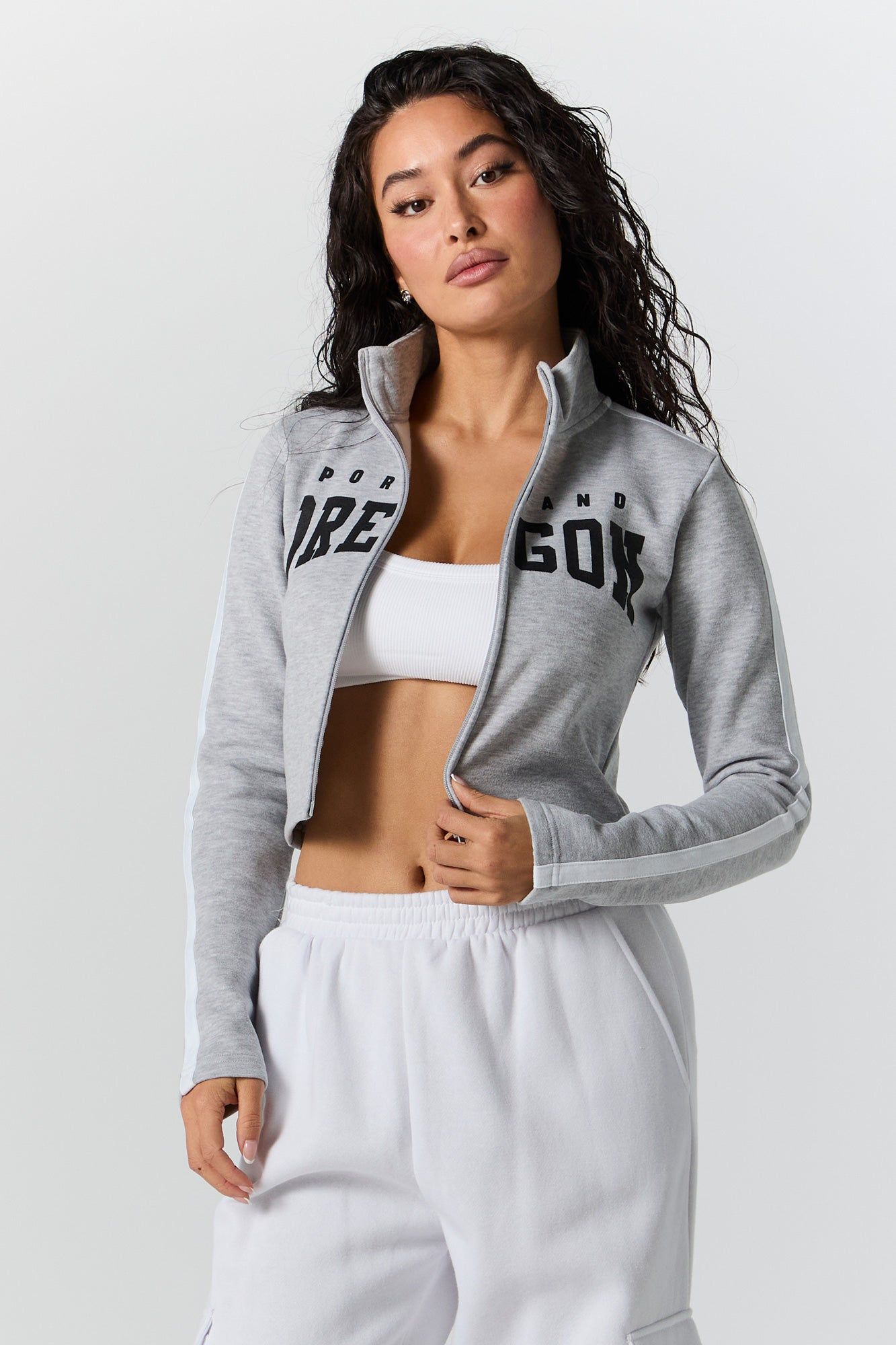 Oregon Graphic Zip-Up Sweatshirt sold by Urban Planet