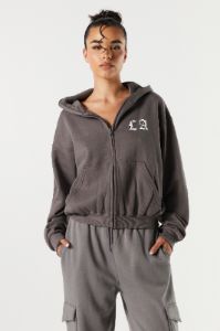 LA Graphic Fleece Zip-Up Hoodie sold by Urban Planet
