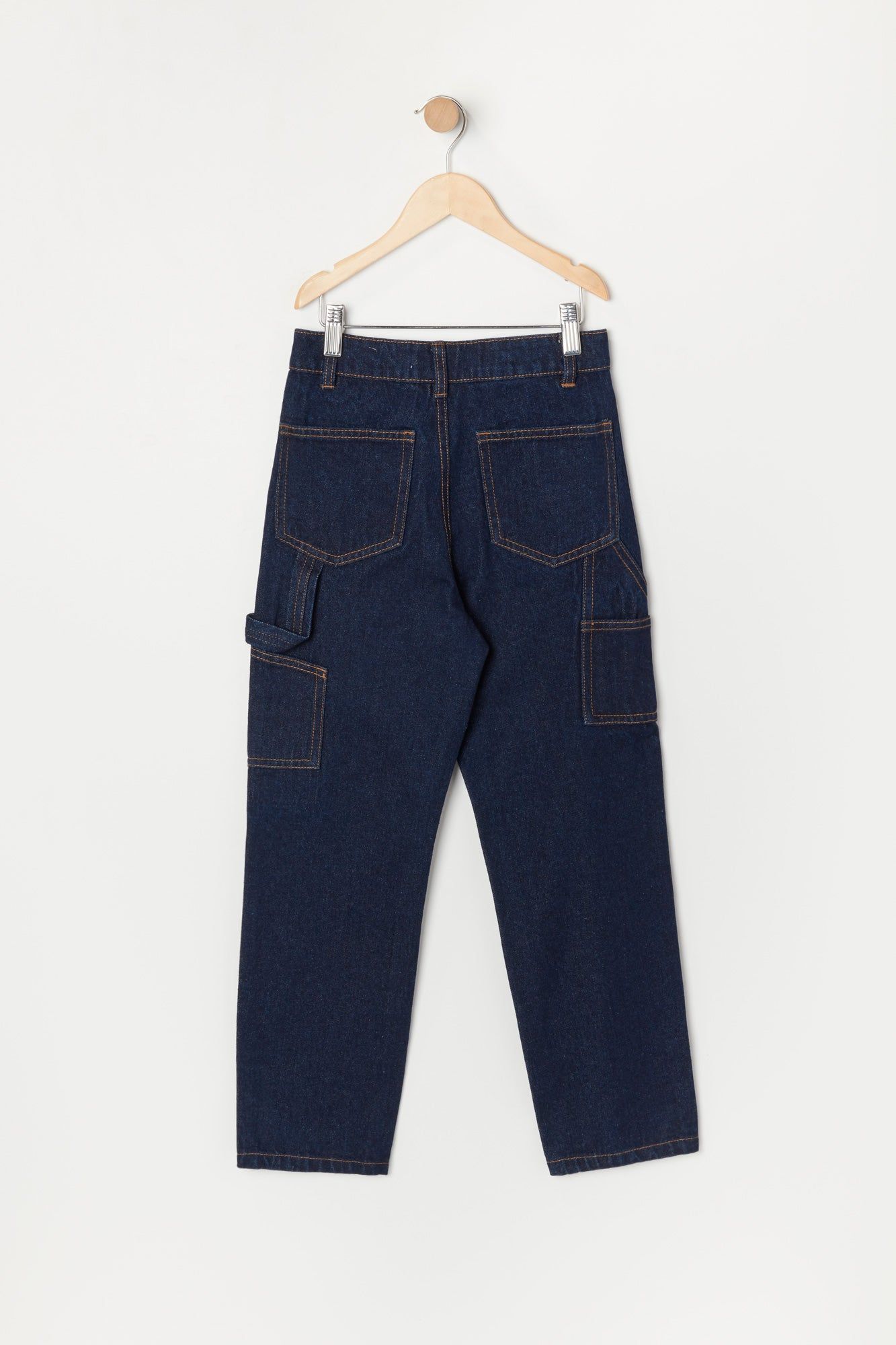 Girls Dark Wash Denim Carpenter Jean sold by Urban Planet product image thumbnail 2