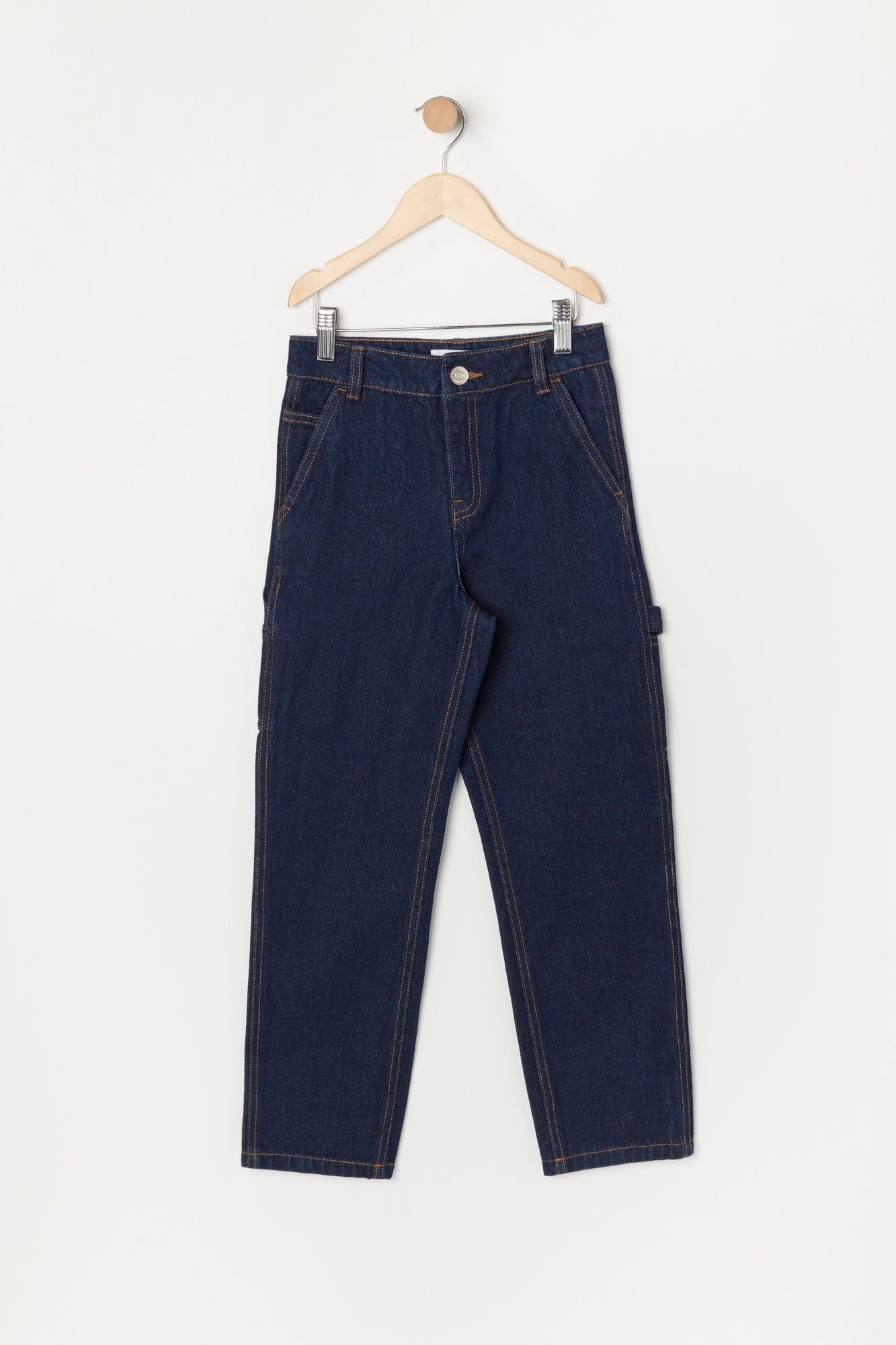 Girls Dark Wash Denim Carpenter Jean sold by Urban Planet