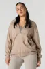 Oversized Fleece Zip-Up Hoodie sold by Urban Planet
