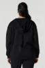 Oversized Fleece Zip-Up Hoodie sold by Urban Planet