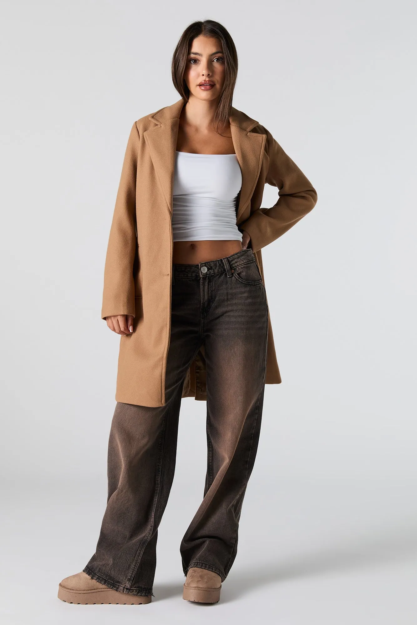 Manteau de laine avec col sold by Urban Planet