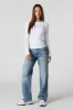 Dark Vintage Wash High Rise Wide Leg Jean sold by Urban Planet