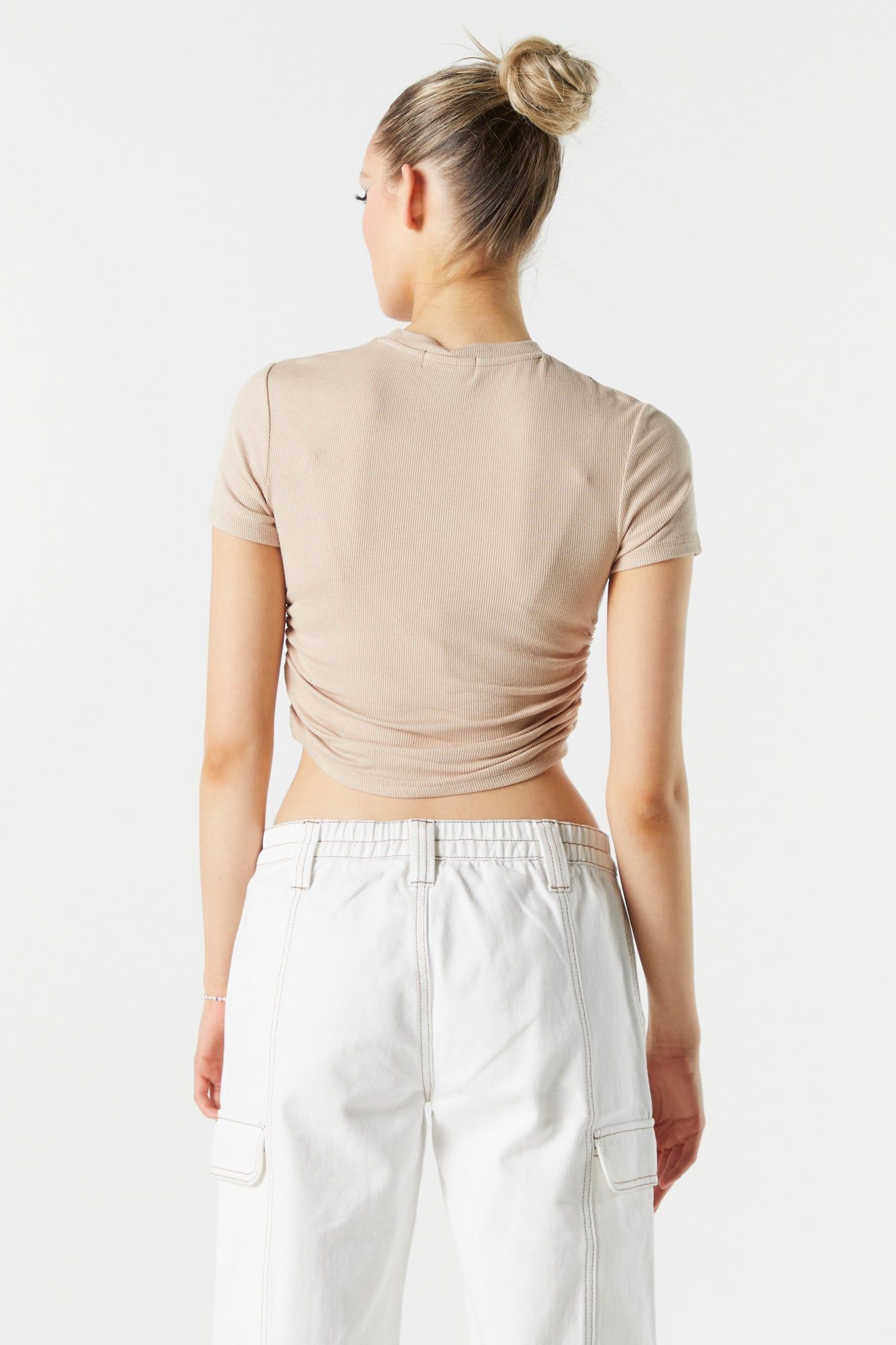 Ribbed Side Cinched Crop Top sold by Urban Planet product image thumbnail 2