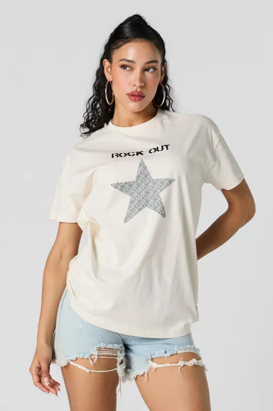 Rock Out Graphic T-Shirt sold by Urban Planet