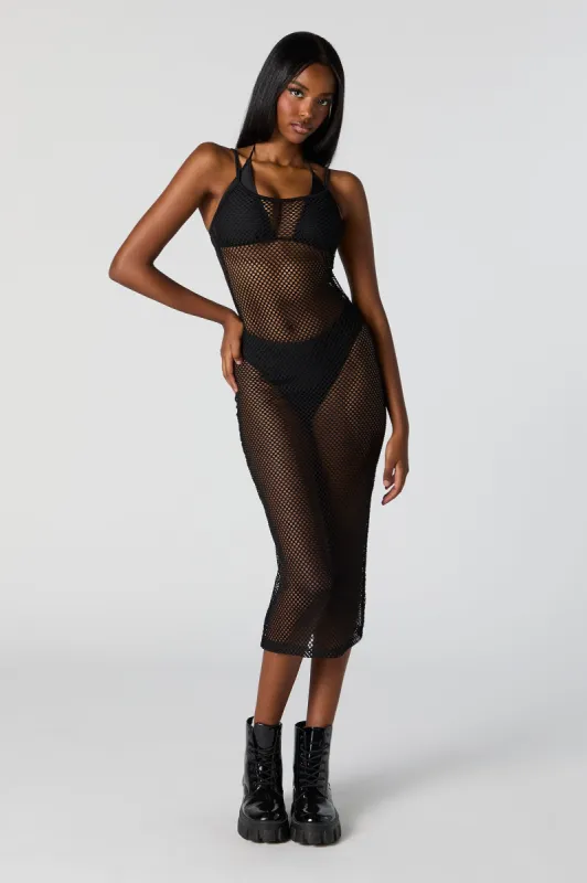 Robe midi couvre-maillot en filet sold by Urban Planet