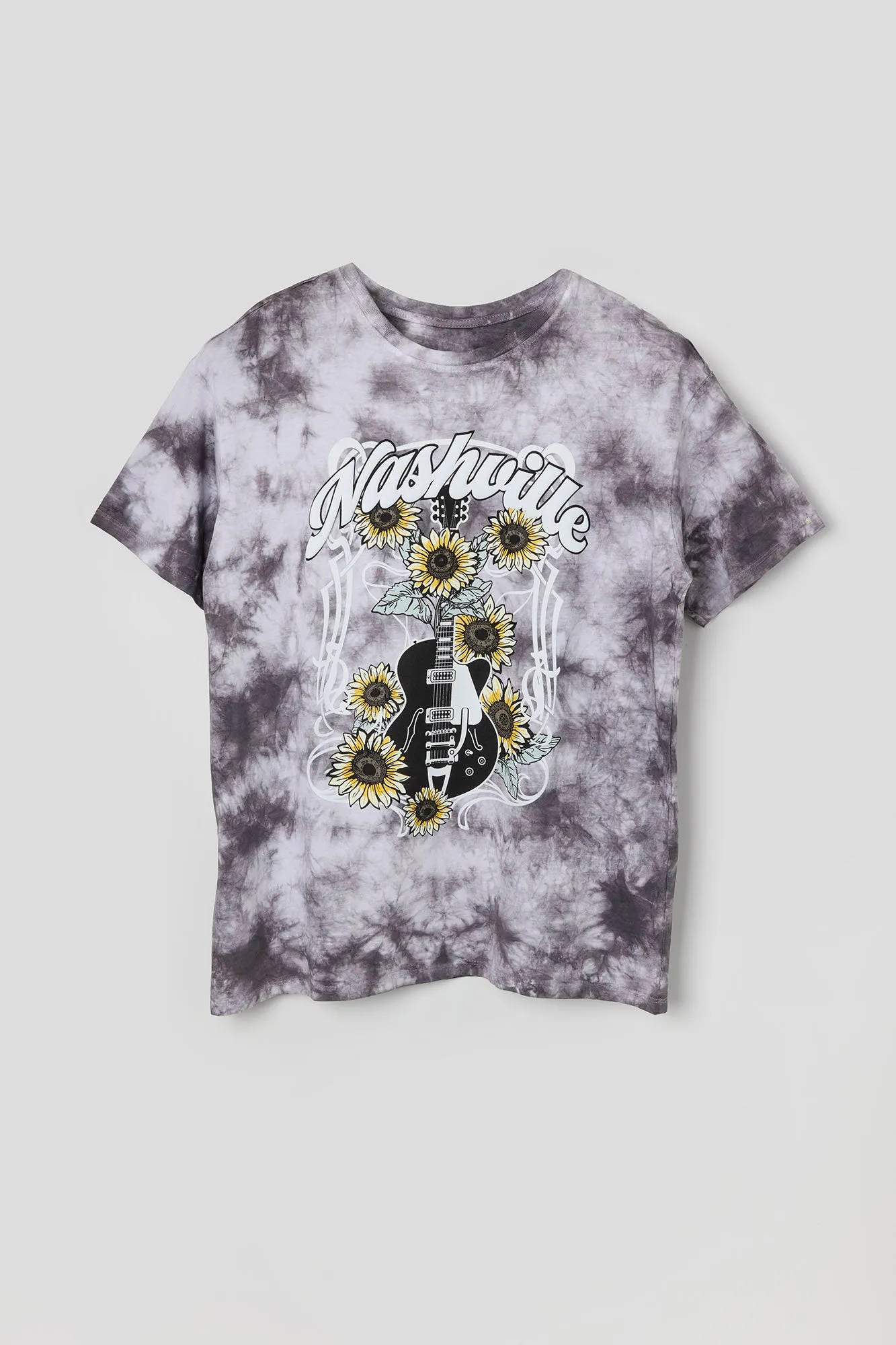 Nashville Graphic Tie Dye Boyfriend T-Shirt sold by Urban Planet product image thumbnail 4