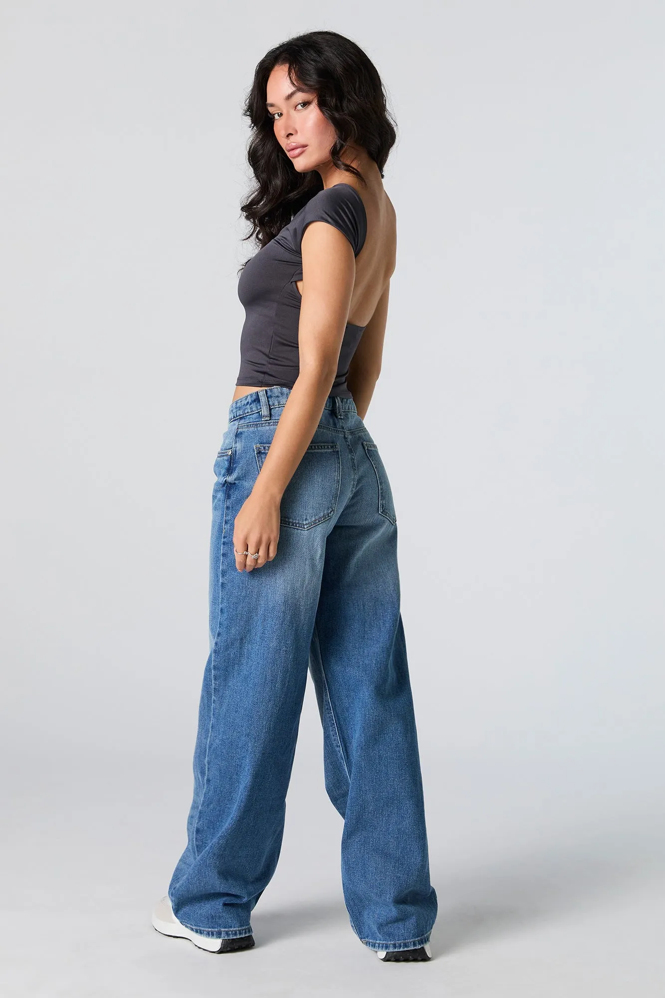 Dark Wash Low Rise Skater Jean sold by Urban Planet product image thumbnail 3