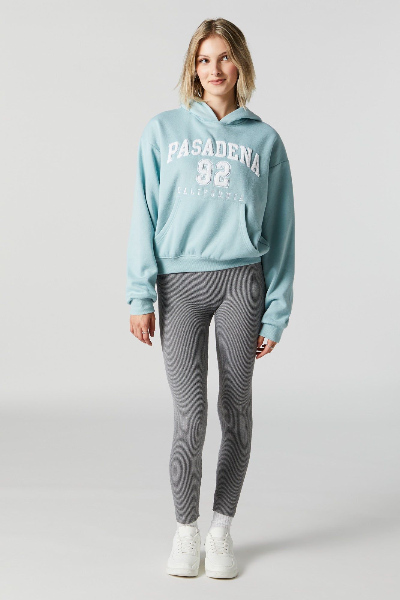 Pasadena Chenille Embroidered Fleece Hoodie sold by Urban Planet product image thumbnail 2