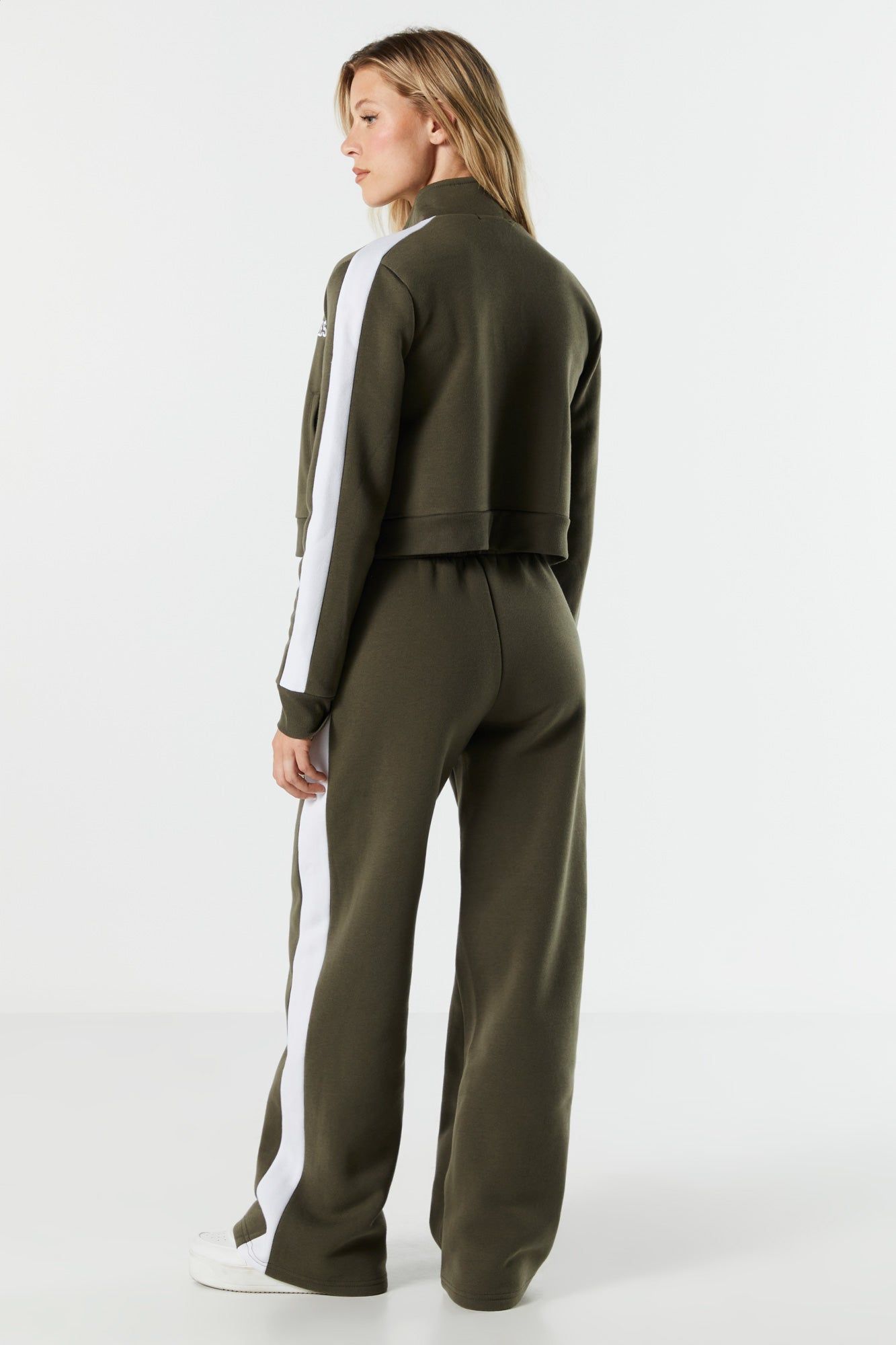 LA Embroidered Fleece Wide Leg Track Pant sold by Urban Planet product image thumbnail 3