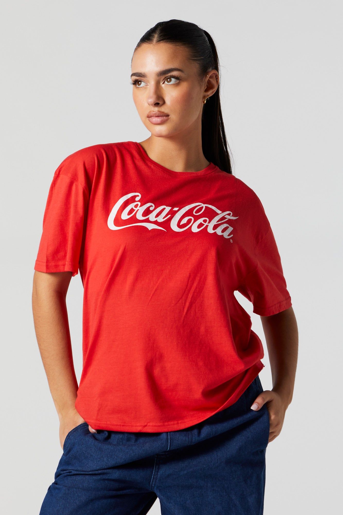 Coca Cola Graphic Boyfriend T-Shirt sold by Urban Planet product image thumbnail 2