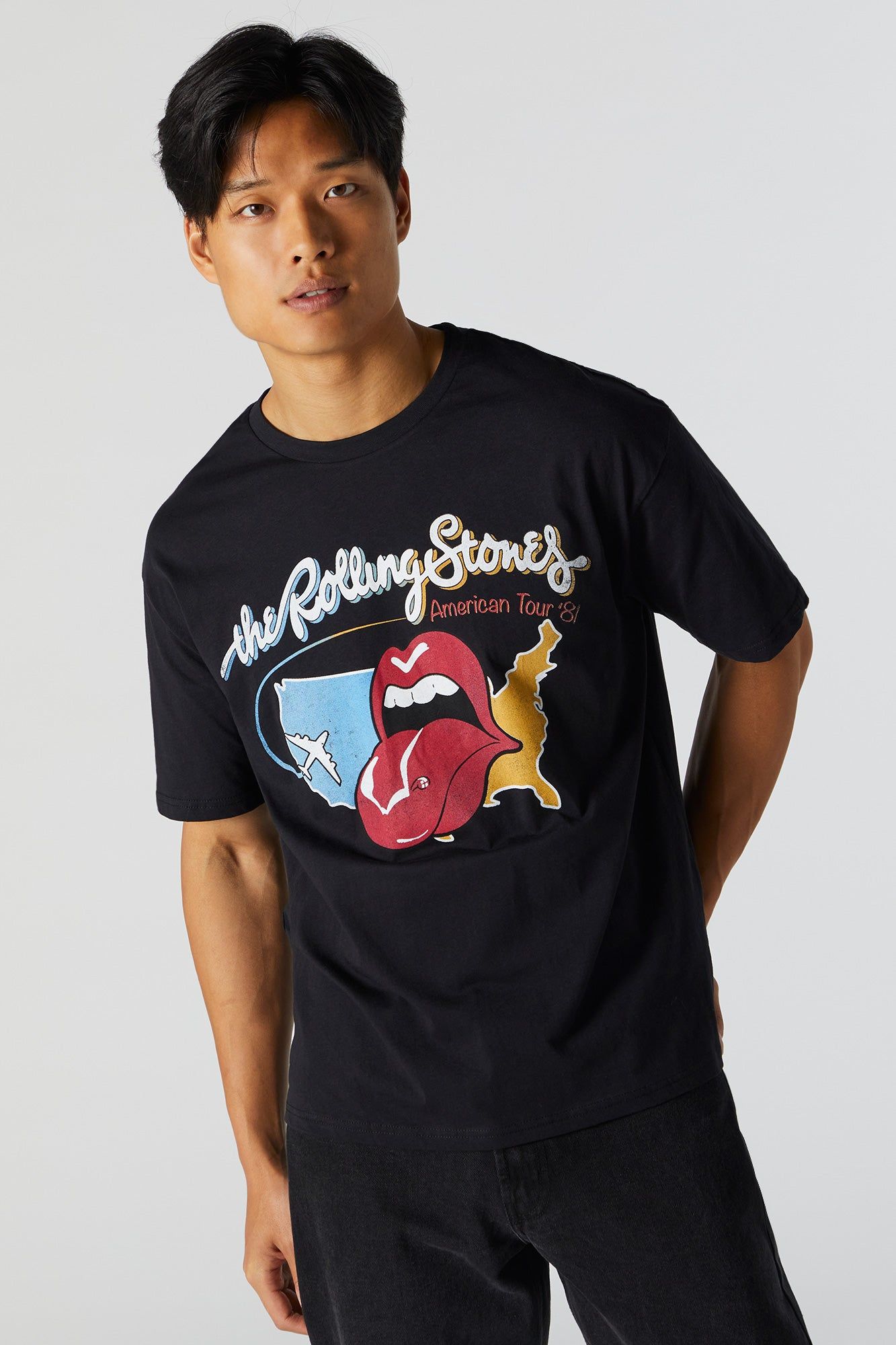 T-shirt à imprimé Rolling Stones sold by Urban Planet