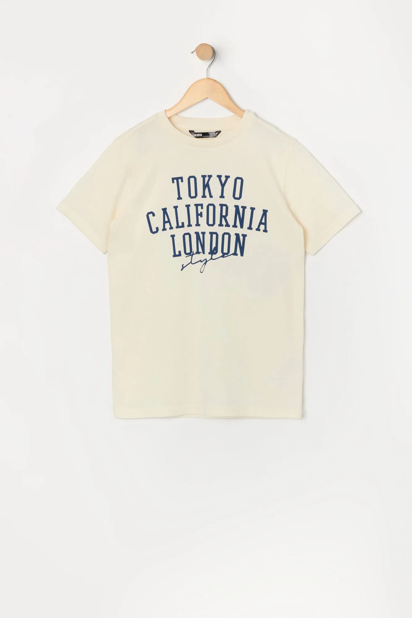 T-shirt à imprimé Tokyo California London pour garçon sold by Urban Planet