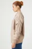 Faux Leather Ruched Bomber Jacket sold by Urban Planet
