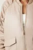 Faux Leather Ruched Bomber Jacket sold by Urban Planet