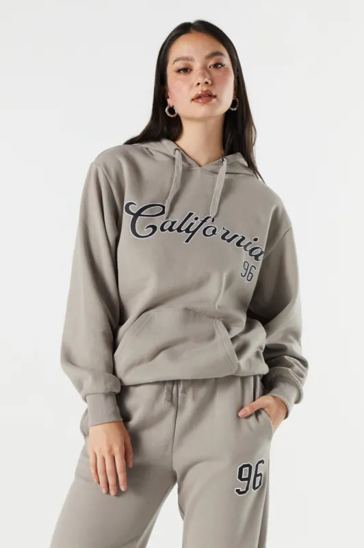 Haut surdiensionné à capuchon en molleton avec imprimé California sold by Urban Planet