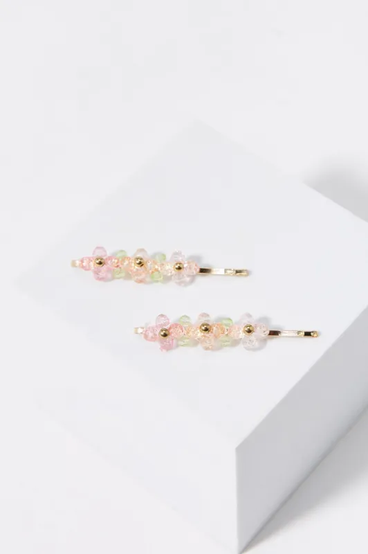 Pinces à cheveux Fleurs (Paquet de 2) sold by Urban Planet