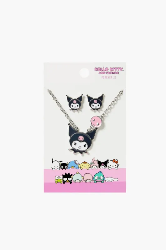 Ensemble de collier et boucles d'oreilles Kuromi sold by Urban Planet