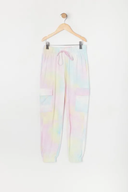 Jogger cargo en molleton Noué-Teint pour fille sold by Urban Planet