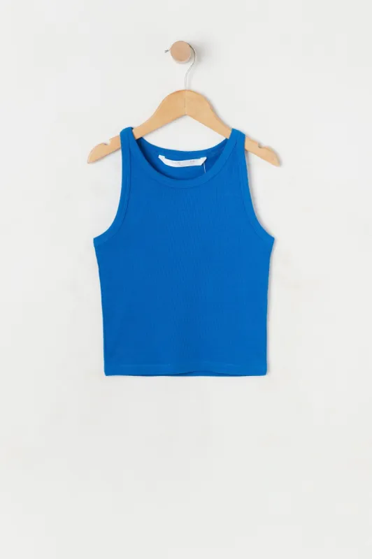 Girls Ribbed High Neck Cami sold by Urban Planet