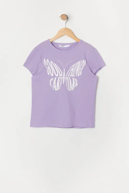 Girls Good Things Take Time Graphic T-Shirt sold by Urban Planet